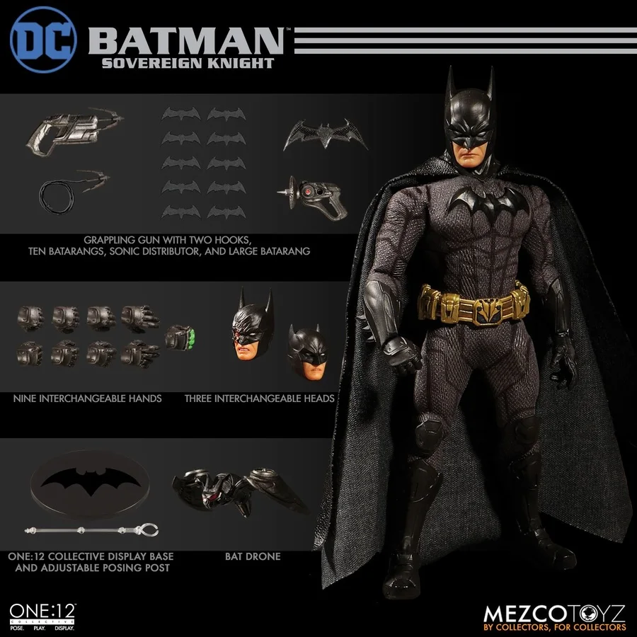 Mezco Toyz 76960 один: 12 коллективный DC Бэтмен рыцарь 1/12 фигурку|Игровые фигурки и