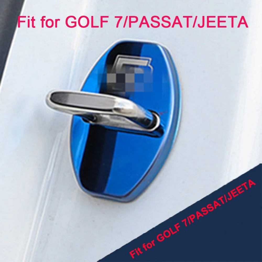 Автомобильный Стайлинг дверной замок крышка для V. w Polo Golf 7 6 5 Passat B5 B6 B7 B8 CC Tiguan 2017 R.