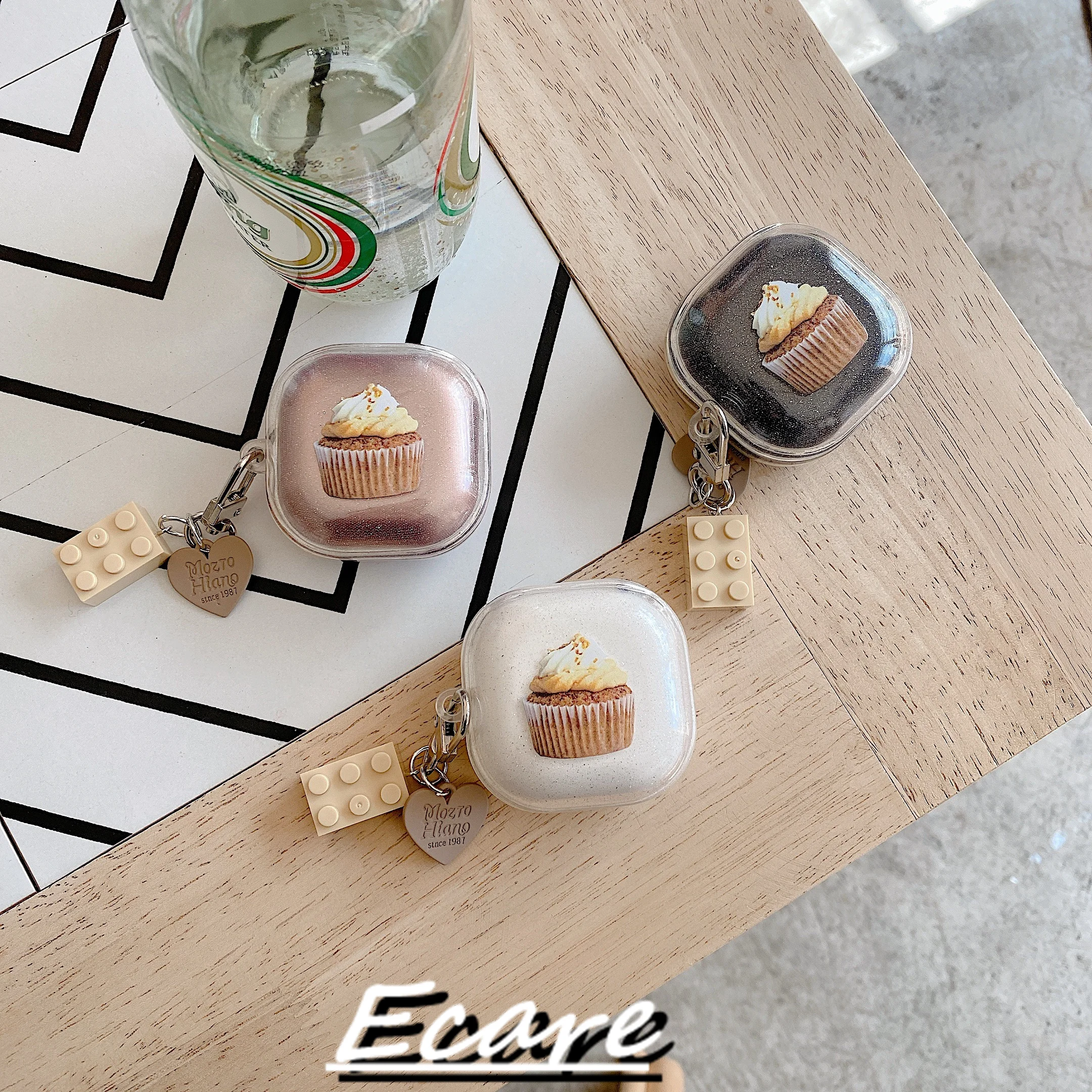 

Чехол для наушников Ecare для Samsung Buds Live из мягкого ТПУ, Симпатичные защитные наушники с сыром для Buds Pro 2 с орнаментом, прозрачный чехол