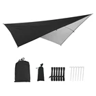 Водонепроницаемая туристическая палатка, тент от солнца, 6 веревочных регуляторов, переносная сумка, УФ-блок, брезент, 1 шт.