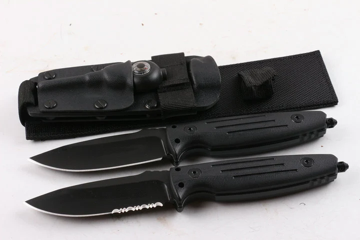 Бесплатная доставка Охотничий нож The sharp Outdoor defense из стали D2 с высокой твердостью 60HRC и рукояткой из G10, прямое лезвие.