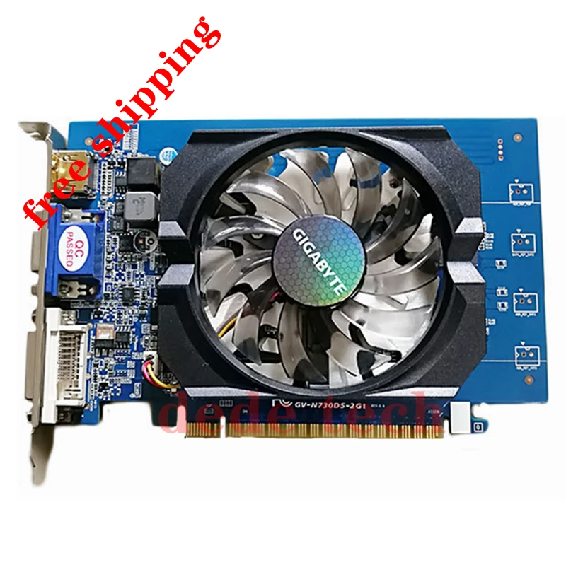 Видеокарта GIGABYTE GT 100% 2 Гб графическая карта 64 бит GDDR5 видеокарта для nVIDIA Geforce GPU