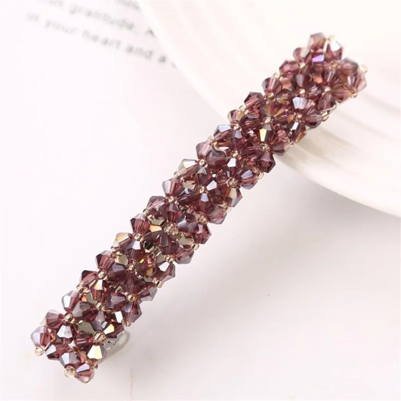 1 шт. Bling хрустальные шпильки для волос головные уборы для женщин девочек Стразы заколки невидимки для волос заколка Инструменты для укладки аксессуары 7 цветов