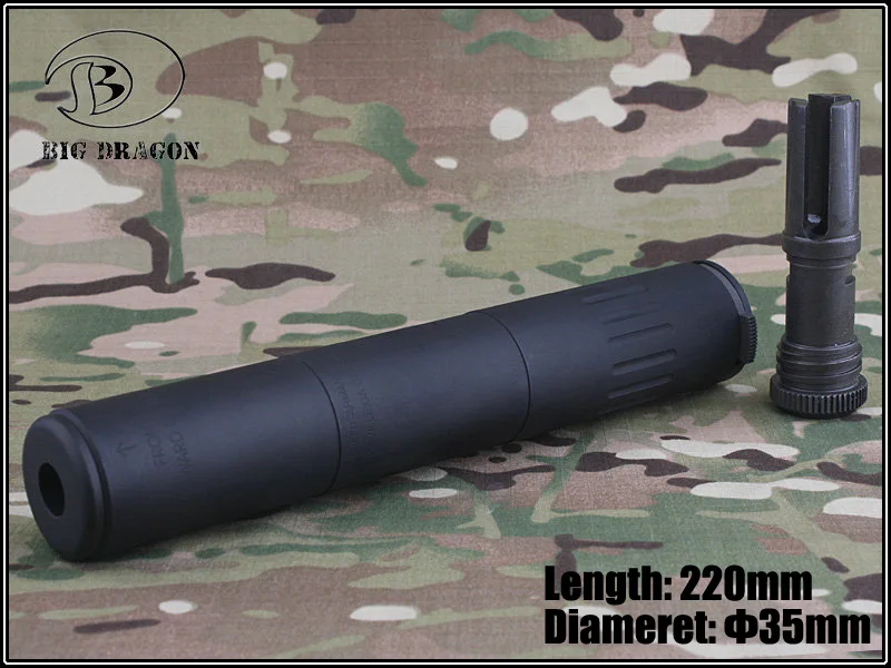 Большой дракон AAC SPR/M4 Глушитель Deluxe CNC porcess