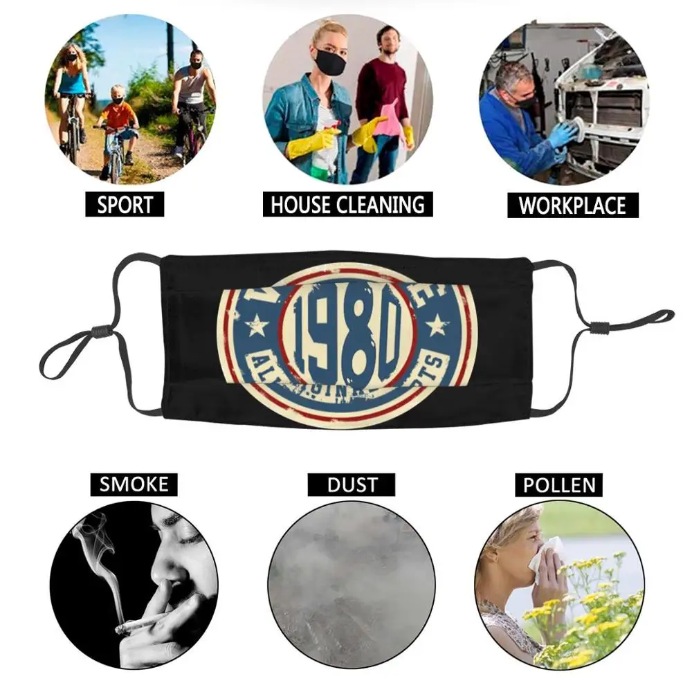 

2020 Women Men facemasks masks 1980 breathable reusable washable adjustable cotton face shield masks skin care mouth cover cool