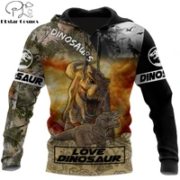 beautiful love dinosaurs 3d all over printed men hoodie autumn and winter unisex sweatshirt zip pullover casual streetwear kj437