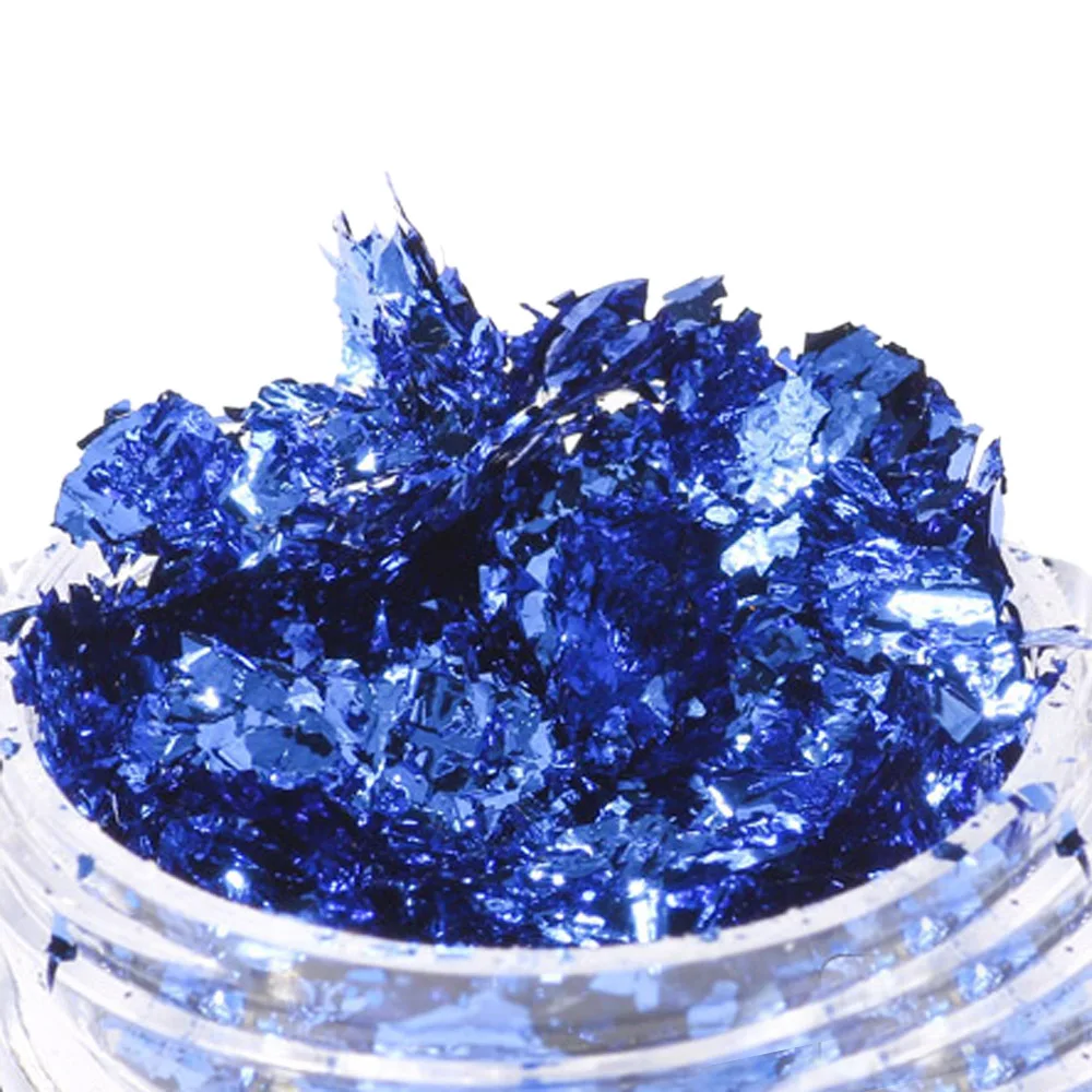 1 * мерцающая пудра для украшения ногтей Новый маникюр Фольга блестящий порошок