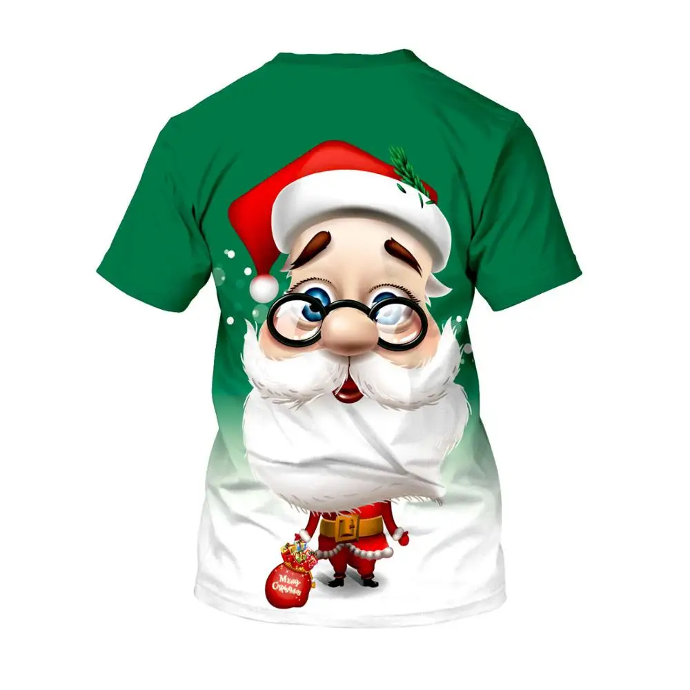 Женская футболка с рисунком Санта Клауса модель 2020 года забавная Рождественская