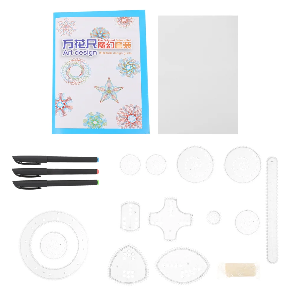 

1 Set Drawing Set Wanhua Ruler Painting Template Children's Intellectual