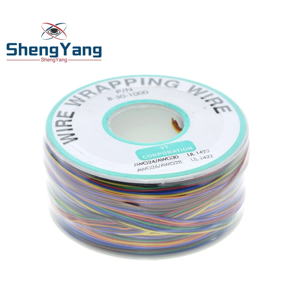 Монтажный провод 8 30AWG изоляционные проволоки для B 30 1000 UL1423 0 25 мм Луженая Медь