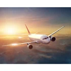 Набор для рисования по номерам на холсте самолёт, с пейзажем