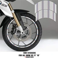 motorcycle reflective stickers wheel decals tire rim 17 19 inch for bmw f800 gs f750 gs r1200 gs adventure r1150 gs g310 gs logo
