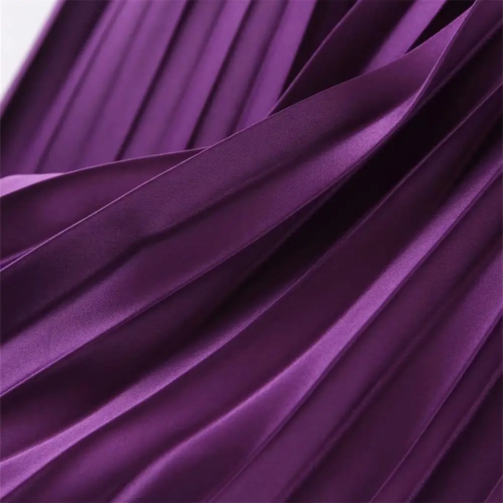 Женская Плиссированная Юбка-миди с поясом на резинке | одежда