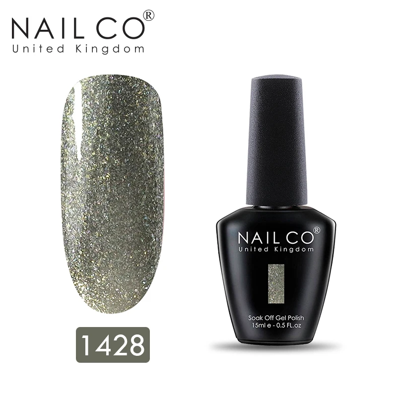 1428 NAILCO синяя серия лаков для ногтей 150 чистый цвет стойкий лак для ногтей Гибридный Esmalte дизайн ногтей гель лак - Цвет: 1428