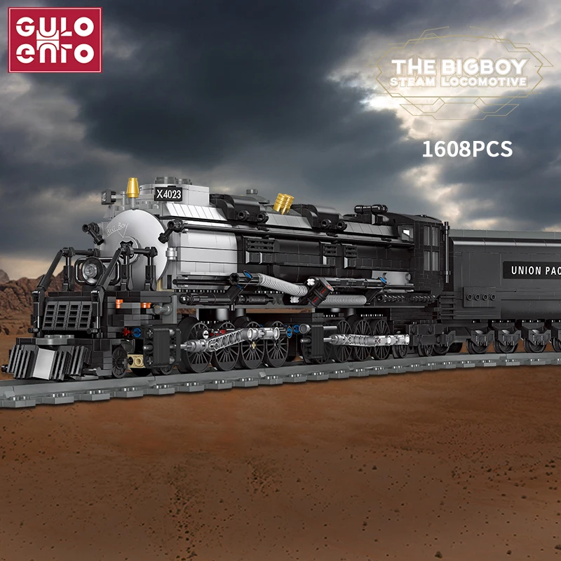 Конструктор городской высокоскоростной паровой Железнодорожный BigBoy BR01 GWR
