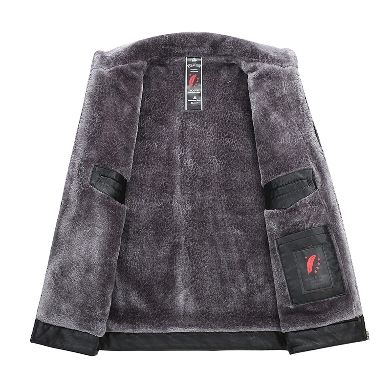 Большие размеры 8XL 6XL 5XL 4XL новая зимняя мотоциклетная мужская кожаная куртка