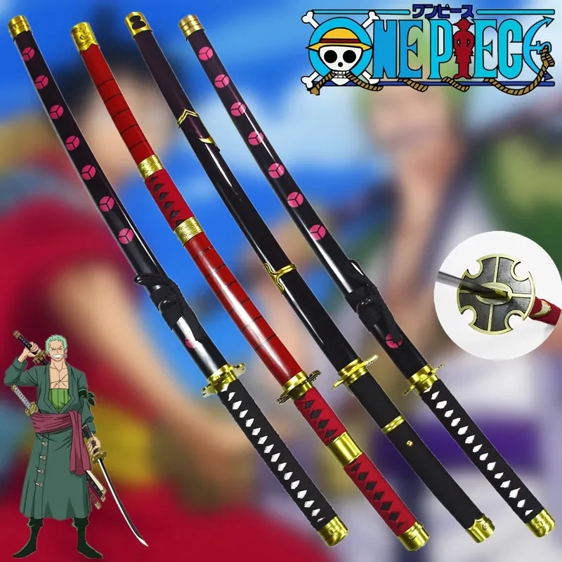 

One Piece Roronoa Zoro Sword Toy 100cm Wooden Weapon Shusui Sandai Trafalgar Law Katana Japan Anime Cosplay ShowProp Gift