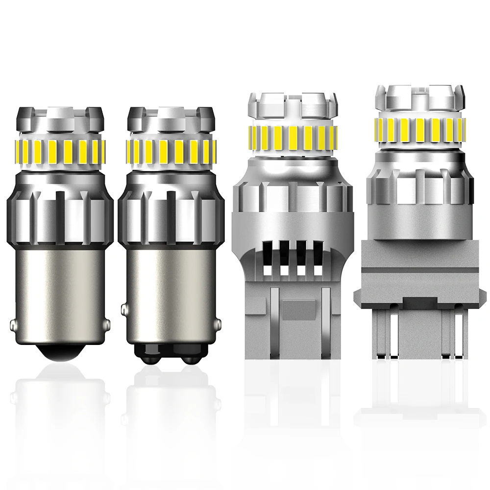 

2x1156 P21/5W BA15S LED Canbus 7443 W21W W21/5W светодиодная лампа BAY15D автомобильный фонарь заднего хода для Ford Mondeo Mk3 Focus 2 MK2 MK1 MK5 Kuga