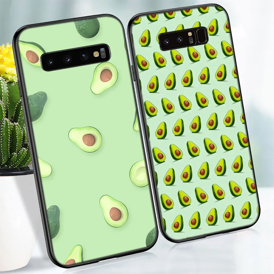 Y76 Мягкий силиконовый чехол с фруктами вишнями авокадо для Samsung Galaxy Note 8 9 S10 S9 S8 Plus