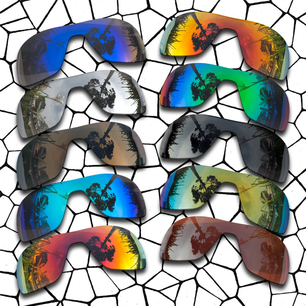 

100% Precisely Cut Polarized Replacement Lenses for TURBINE ROTOR Sunglasses Green Mirrored Coating Color- Choices