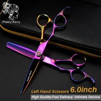 6 inch professional hair barber scissors set straight scissors and thinning scissors hair care styling