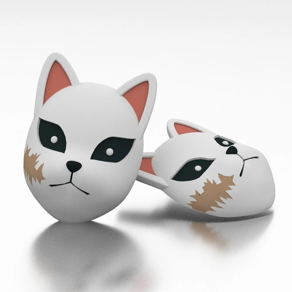 

Anime Kimetsu No Yaiba Sabito Mask Brooch Kawaii Fox Enamel Pins Unique Halloween Cosplay Kitsune Mask Badge Pin Unisex Jewelry