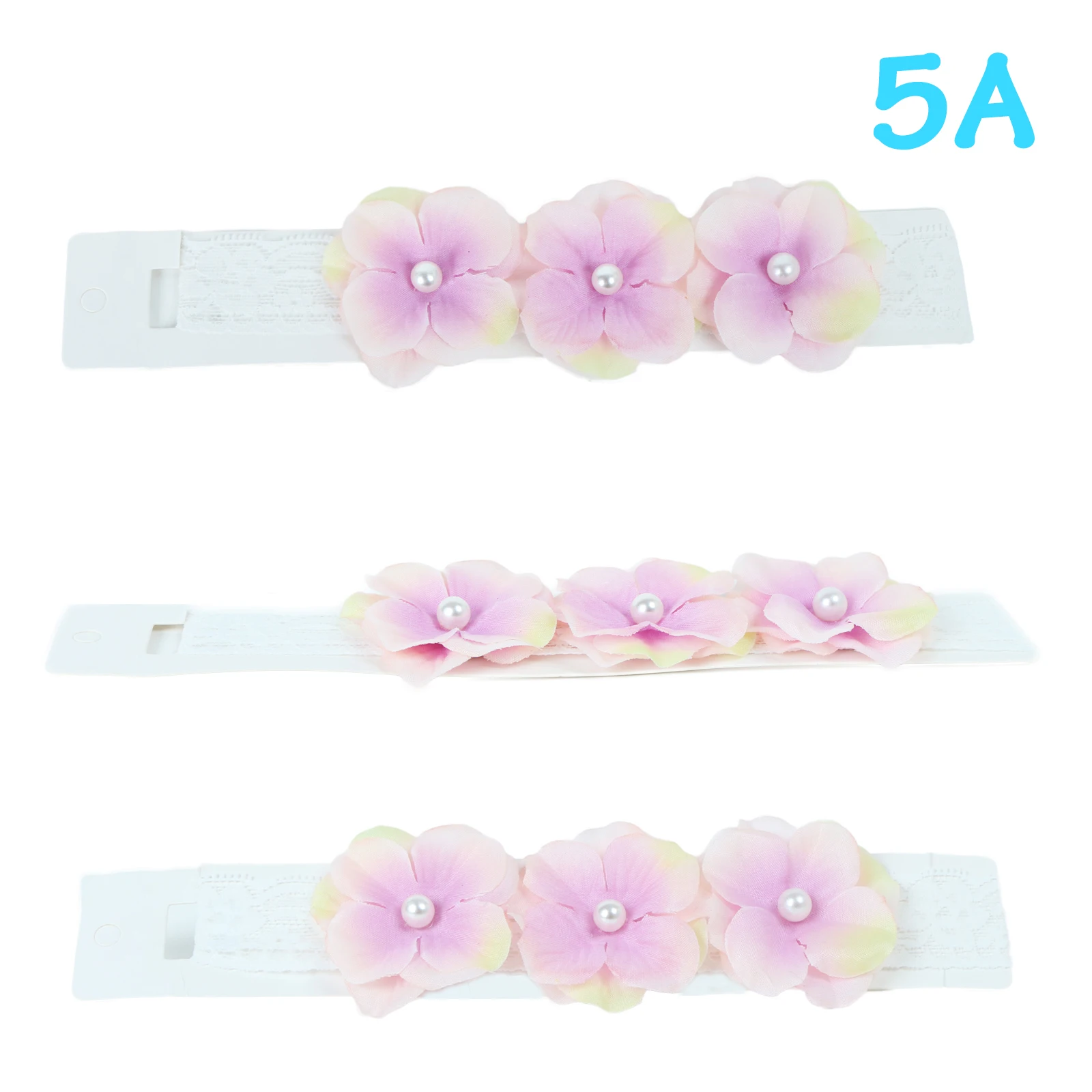 

Handmade Fashion Elegance Girl Hairband Mixed Flower Baby Elastic Headwrap Pearl Jewelry Headbands Women Hair Accessories