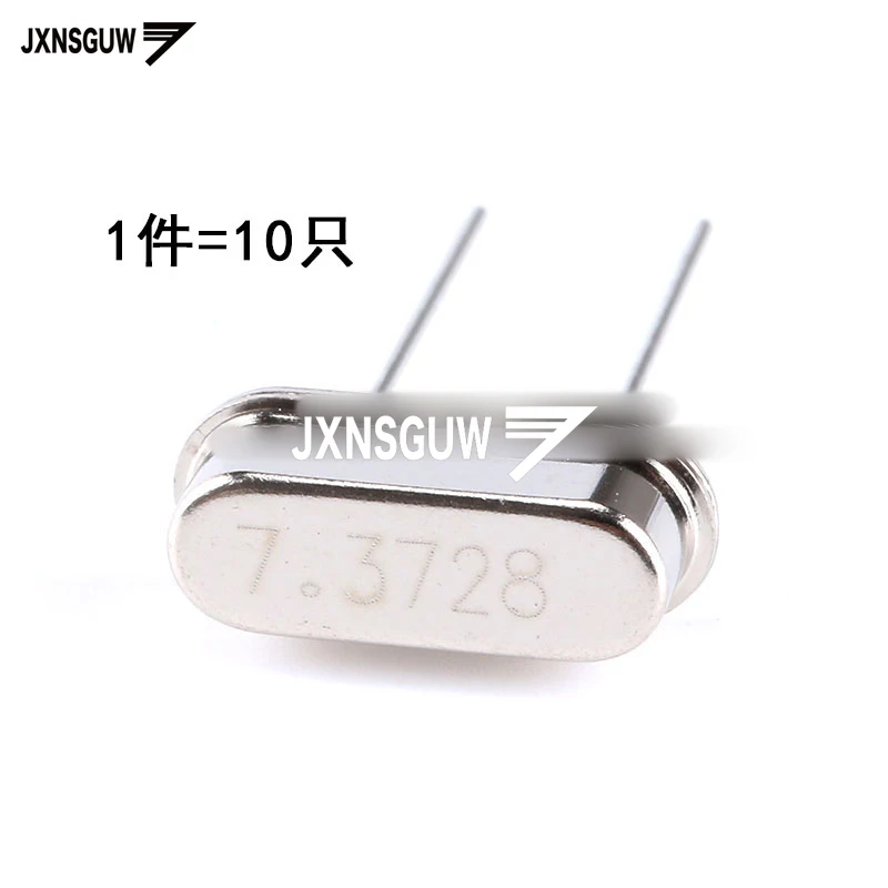 

10PCS crystal 7.3728MHz 20ppm 20PF 2 foot 49S type passive crystal oscillator 7.3728M
