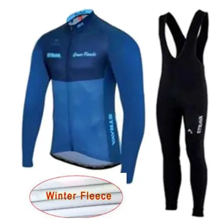 Зимний флисовый комплект трикотажных изделий STRAVA с длинным рукавом одежда для