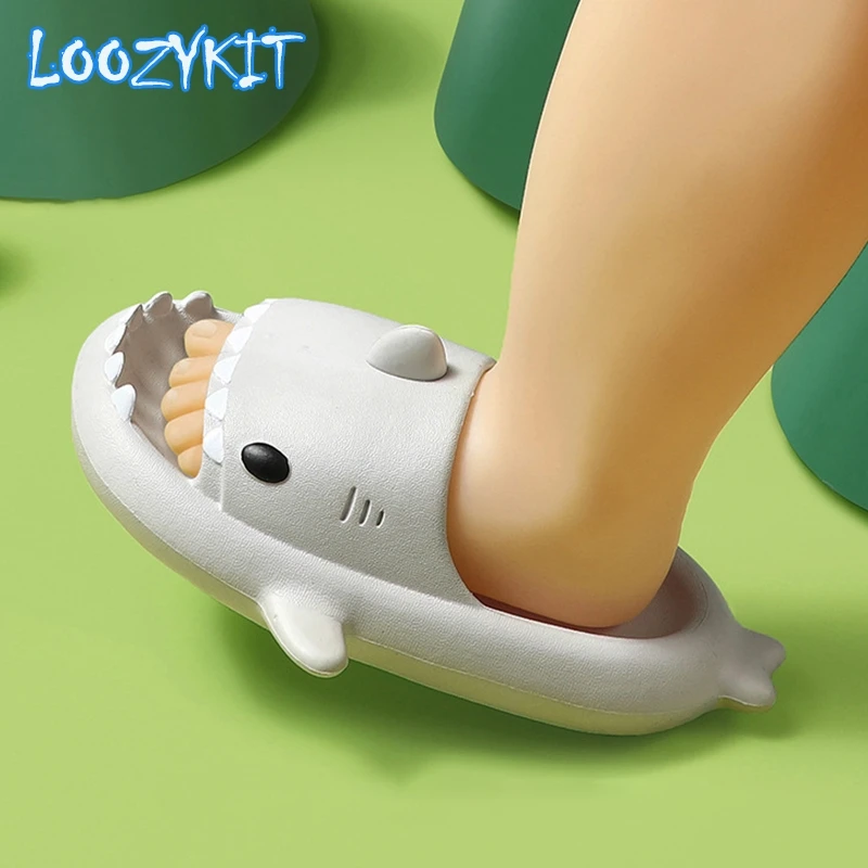 

Kids Slide Shoes Shark Anti-slip Soft Bottom Children's Household Slippers