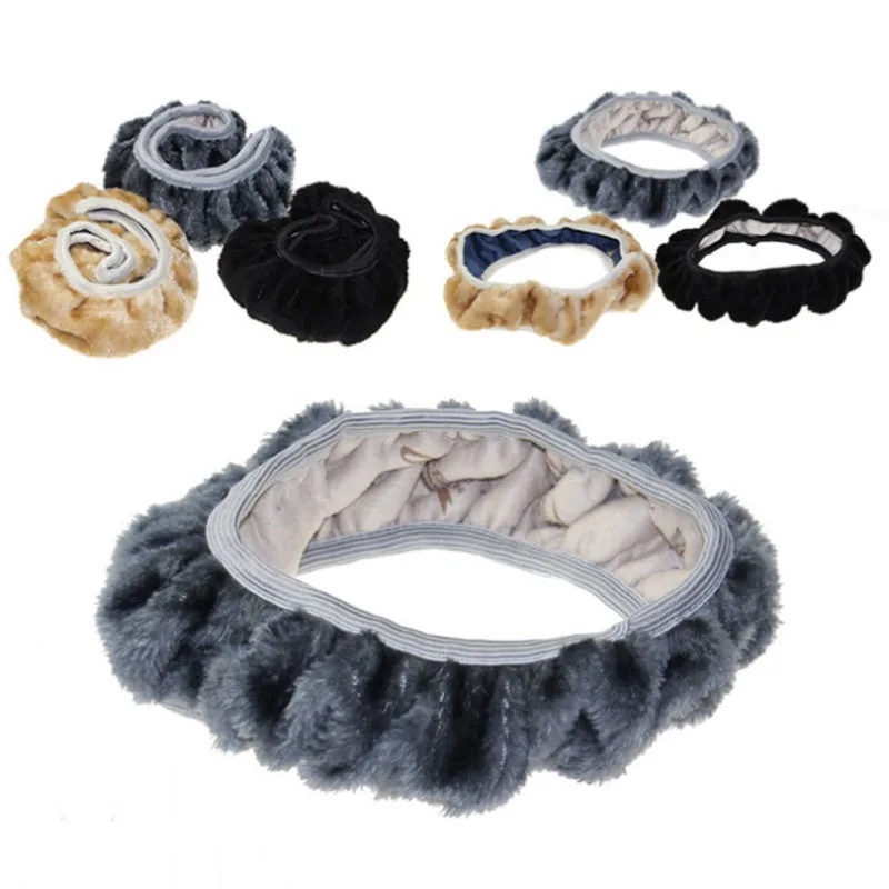 Зимний Руль плюшевый чехол рулевого колеса автомобиля теплый для управления