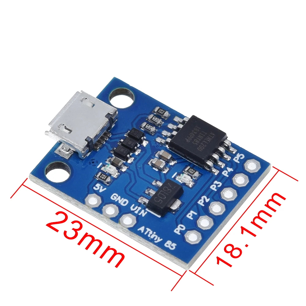Синий черный TINY85 Digispark Kickstarter микро макетная плата ATTINY85 модуль для Arduino IIC IEC USB