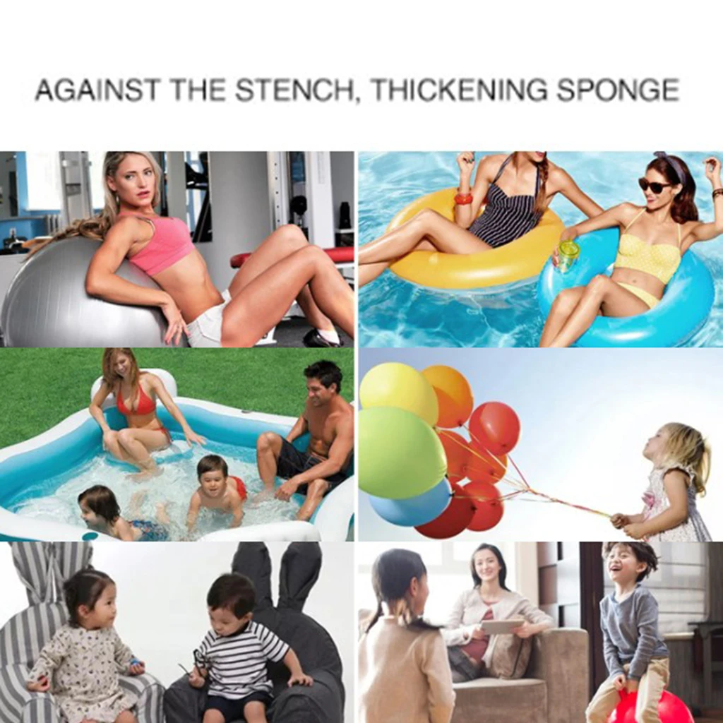 Мини ножной воздушный насос мяч для йоги надувная подушка бассейна трубка 4