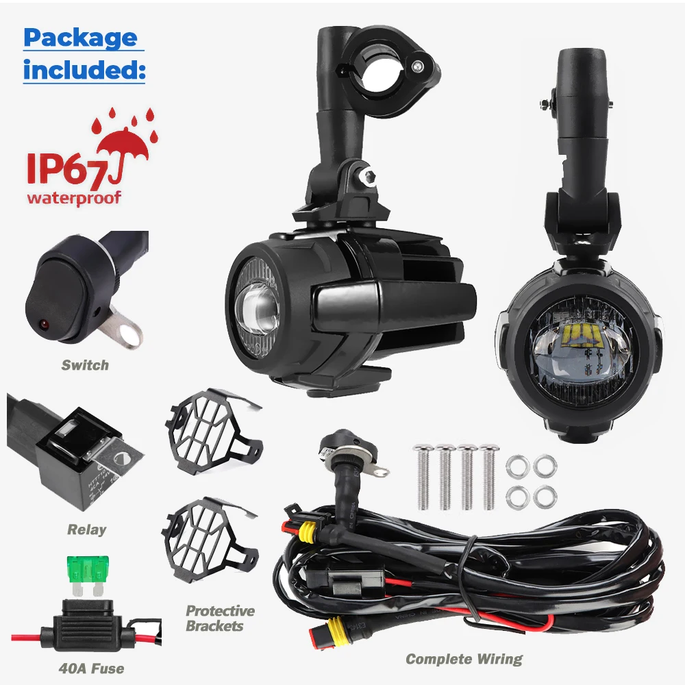 Противотуманные фары E9 Mark s Для BMW R1250GS LC R1200GS ADV Adventure F800GS GSR F850GS F750GS Adv R 1200 GS защитная