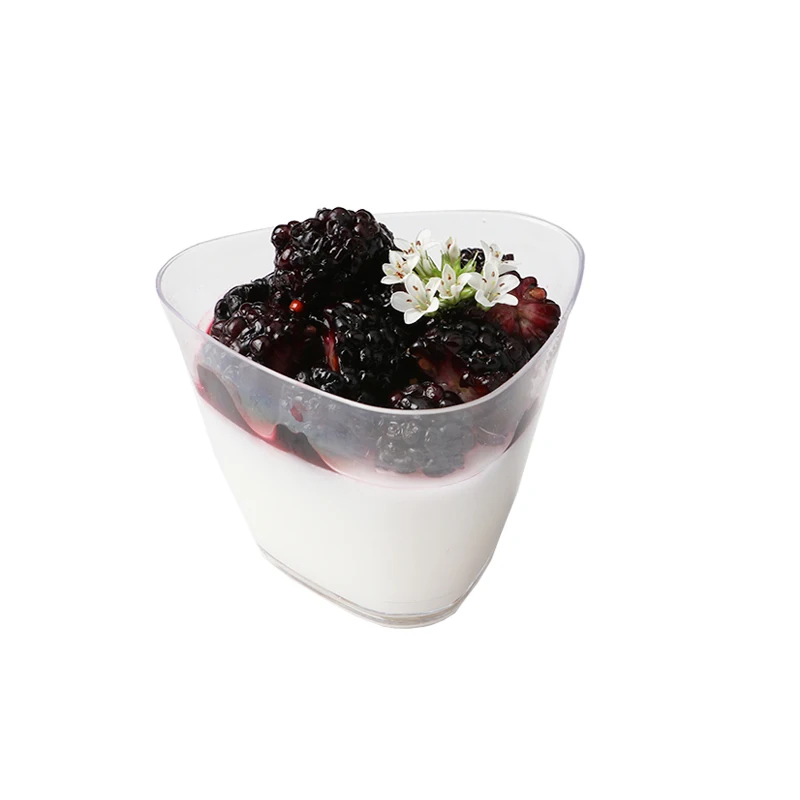 50 шт. высококачественные прозрачные пластиковые стаканчики для мороженого желе