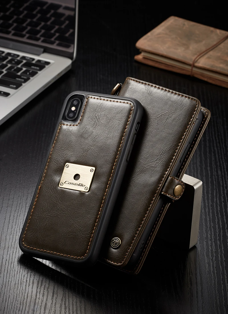 Роскошный флип-чехол me из натуральной кожи для IPhone 11 Pro 11Pro X XS Max XR 6S 7 8 Plus, винтажный Чехол-кошелек с отделением для карт, чехол