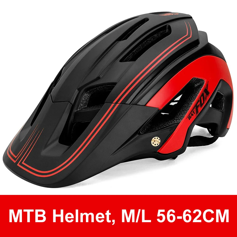 10 Batfox велосипедный шлем ультралегкий велосипедный шлем Casco Ciclismo интегрально-Формованный велосипедный шлем дорожный горный MTB шлем 56-62 см - Цвет: 10