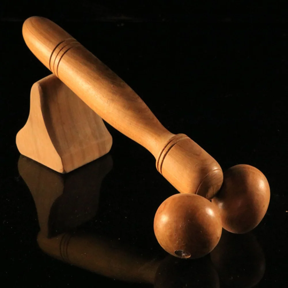 

Wooden Roller Full Body Stick Pratical Relax Massaging Wheel Beauty Stick Roller for Man Woman