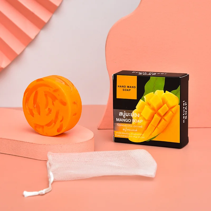 Фруктовым ароматом манго Кокосовое Молоко Мыло ручной работы массажер для лица