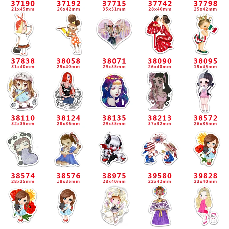 Резина для волос плоский полимер с принтом 30 2020 PR37190 шт./упак. | Дом и сад