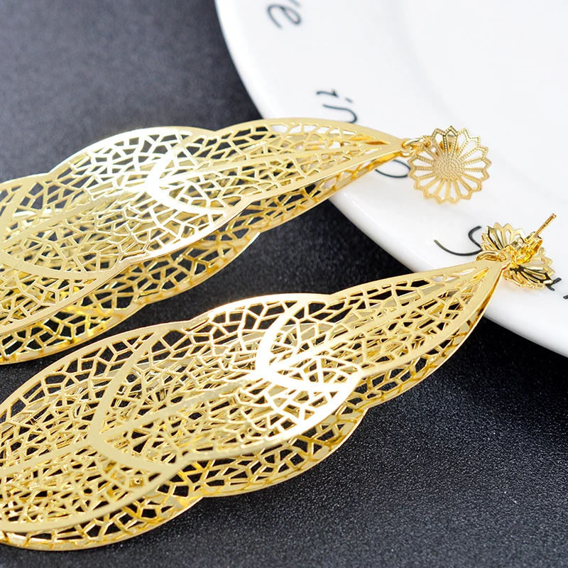 Sunny Jewelry, богемные Ювелирные наборы для женщин, серьги, ожерелье, большая медная фурнитура ювелирных изделий для свадьбы, юбилея, вечерние