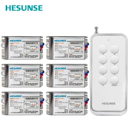 

Пульт дистанционного управления HS-QA161, 1N6, 85-265 в, 433 МГц, 6 каналов, беспроводной, RF