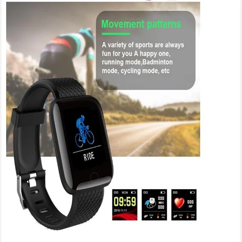 

Rajol watch menSmart Band Bluetooth Smart Bracelet Men Women Waterproof Fitness Tracker Heart Rate Smarthwatch gift for new year