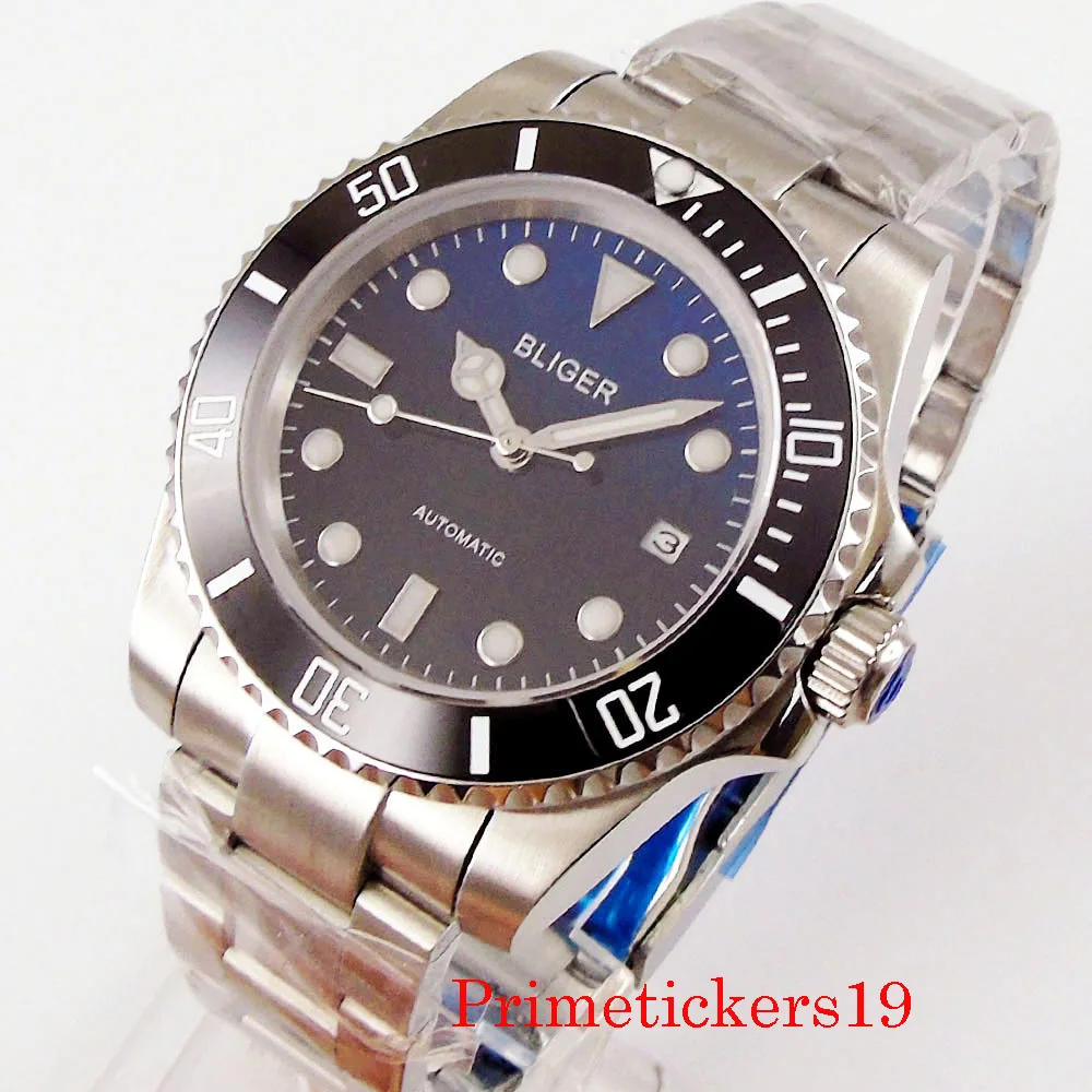 

Часы мужские механические с автоподзаводом и сапфировым стеклом, 40 мм