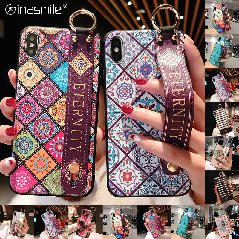 Beautiful Strap Phone case note 8P k30 coque funda phone cover For Xiaomi Mi 5X 6X 8 9 A3 lite Redmi 7 5A 6 4X K20 Pro | Мобильные