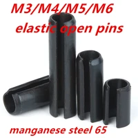 m3m4m5m6 black manganese steel 65 elastic split pin spring cotter cylindrical elastic open pin positioning dowel621