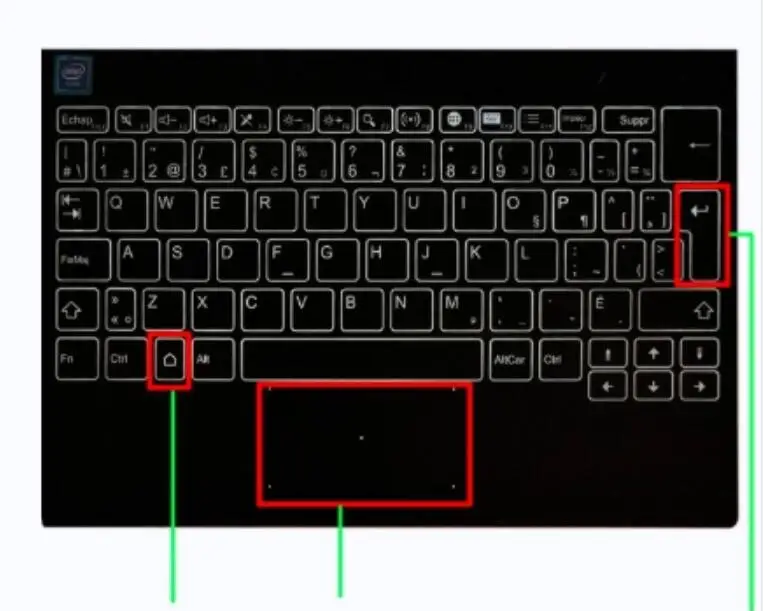 SUBE-09W01MI-01X Оригинальная Черная клавиатура Wacom с подсветкой