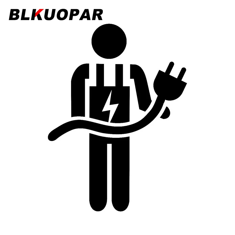 

Наклейка на автомобиль BLKUOPAR для электрика, креативная Водонепроницаемая наклейка, окклюзийный бампер с защитой от царапин, окна, мотоцикла,...