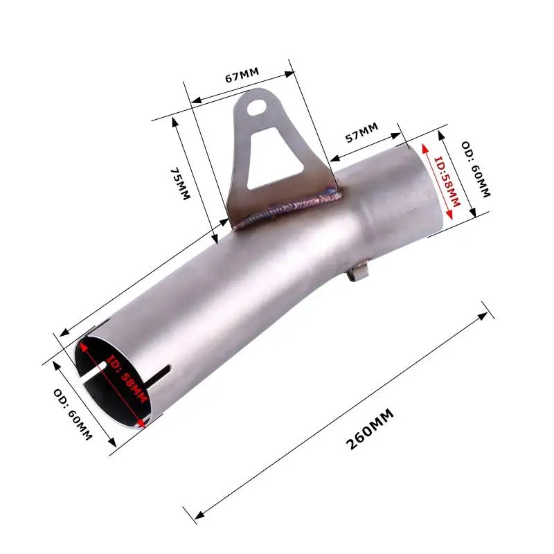 Аксессуары для выхлопных газов мотоцикла Соединительная звено из нержавеющей