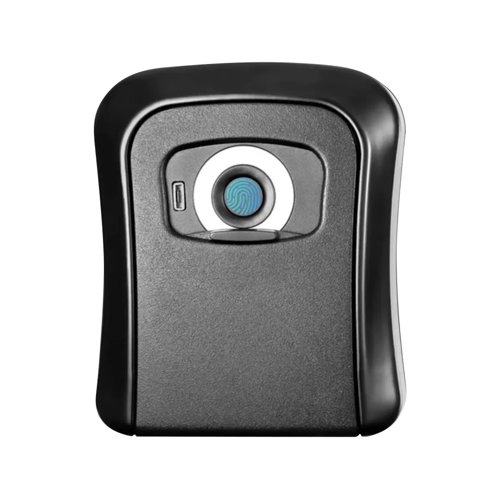 

Перезаряжаемый USB смарт-ключ BOX01, секретная коробка, 100 отпечатков пальцев, Bluetooth-совместимое приложение, разблокировка, настенное крепление,...